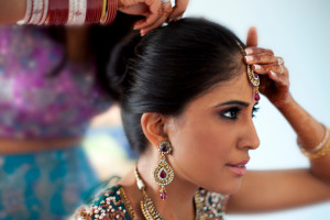 East Indian bridal makeup & hair