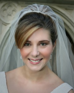 Blushing bride makeup & hair