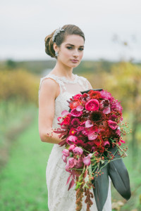 Wedding makeup and hair for WedLuxe