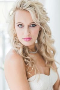 Blond Bridal Hair and Makeup Ideas